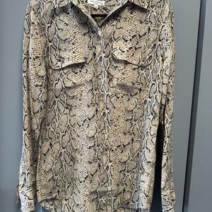 Equipment Snakeskin Pattern Shirt